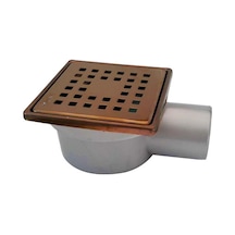 Sukar 10x10 Bronz Çelik Çerçeveli Kare Izgaralı Yer Süzgeci 1041-1283222-51