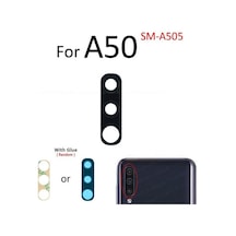 Tkgz Samsung Uyumlu Galaxy A50 Arka Kamera Camı Lens Yapışkanlı