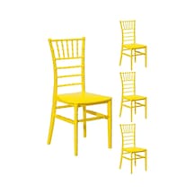 4 Adet Soho Sarı Sandalye / Balkon-bahçe-mutfak
