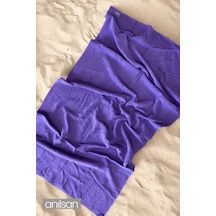 Plaj Havlusu %100 Pamuk 75x150 Desenli Mor Mor