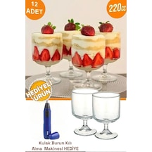 Viatom Magnolia Tatlı Bardağı 12'lı Puding Kase Cam Değil +burun