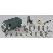 Hasegawa X72-7 35007 1/72 Ölçek, Us Pilot Ve Yer Ekibi Figürleri, Plastik Model Kiti-27624