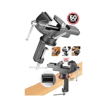 Premium Seri 360 Döner Çok Fonsksiyonlu Tezgah Masa Mengenesi Mini Örslü Mengene 50 Mm
