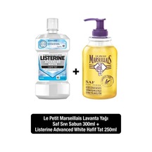 Listerine Advanced White 250 ML + Le Petit Marseillais Lavanta Yağı Saf Sıvı Sabun 300 ML
