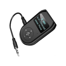 Jeemson 3-in-1 Bluetooth 5.0 Verici-alıcı: 3.5mm Tv/pc Uyumlu, Ekranlı, Taşınabilir Ses Adaptörü Kulaklık/ses Sistemi