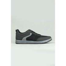Pabucchi Veron 3458 Sneaker Spor Ayakkabı Erkek-10963-siyah Füme