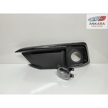 Honda Civic Fc5 2019-2021 Makyajlı Kasa Sis Lamba Ve Kapak Takımı Ön Sol Siyah Tip Kapak+ledli Sol Ön Sis