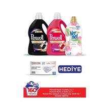 Perwoll 3l Siyah + 3l Renkli + Vernel Max 1,44lt Şakayık 2950 ML