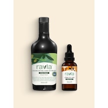 Ravla 2'li Ürün Ravla 500ml Premium Seri 500+ mg/kg Polifenollü Zeytinyağı / Ravla Çörek Otu Yağı - 50ml