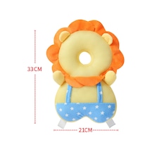 Dianziye Büyük Boy Ağızlı Aslan Desenli Yazlık Bebek Yürüyüş Korumalı Yastık - Kafa Koruma Padı - Fabrika Doğrudan Tedarik Yatay Sabit Kemer Yok