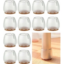 Ximistore9 16 Adet Silikon Masa/sandalye Ayak Koruması 37-42 Mm - Zemin Koruyucu, Sessiz Kaydırma, Kaymaz, Dayanıklı