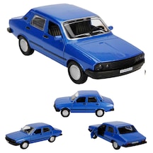 Metal Beyaz Toros Araba Kapısı Açılan Sesli Işıklı Efsane Toros Beyaz Diecast 13 Cm Çek Bırak Model Araba Mavi