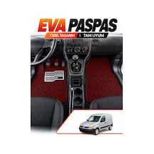 Renault Kangoo 1 Panelvan 1997-2007 Uyumlu Eva Paspas Metal Topukluklu Ön 2 Parça Bordo