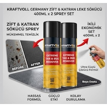 Zift Katran Ve Yapışkan Leke Sökücü Sprey 400 Ml X 2 Adet - İkili Ekonomik Set