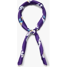 Koton Bandana Floral Baskılı Parlak Mavi 3sak50061aa 3SAK50061AA620 Mavi