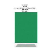 Koyu Yeşil 50x70 Cm 160 Gr Fon Kartonu 100'lü Paket