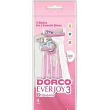 Dorco Everjoy 3 Bıçaklı Fit Portatable 4'lü Paket