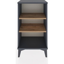 Arges Komodin 2 Raflı 44x30x80 Antrasit-çam Antrasit