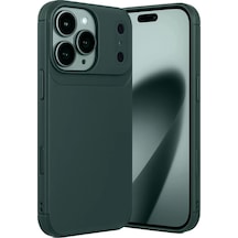 Newface Apple, Uyumlu iPhone 17 Pro Max Auto Focus Karbon Kapak - Koyu Yeşil