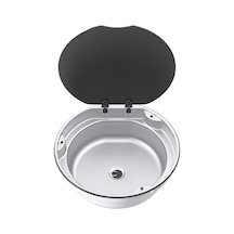 Thetford Sbl3051-sp Cam Kapaklı Yuvarlak Karavan Lavabo/evye