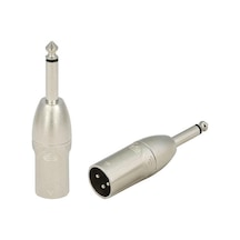 Rx-J383 6.3Mm Mono Erkek - Xlr 3Pin Erkek Çevirici - Roxtone