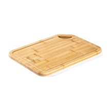 Tantitoni Bambu Köşe Tutacaklı Kesme Tahtası 33x24cm Ahşap