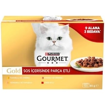Parça Sığır Etli Yaş Kedi Maması Multipack 85 Gr. 12 Al 9 Öde 103 Ivory