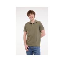 Kinetix Mb Pam 12sn328 5fx Haki Erkek Kısa Kol T-shirt Haki