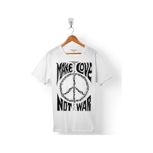 Make Love Not War Savaşa Hayır Barış Erkek Tişört 001