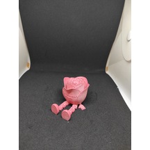 Teknosanat Ürün Adı: Teknosanat 3d Baskı Oturan Gül Figürü - Dekoratif Masa Aksesuarı