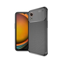 Galaxy Xcover 7 Kılıf Auto Focus Karbon Kapak - Siyah