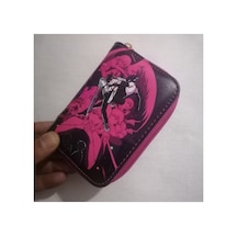 Owlbag Company Owl Bag Chainsaw Man Desenli Tasarım Suni Deri Cüzdan Çok Renkli