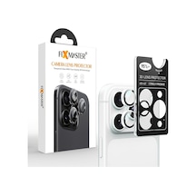 İphone 17 Pro Ve 17 Pro Max Uyumlu Kamera Lens Koruyucu, Gümüş, Orijinal Rengiyle Kusursuz Uyum, Darbe Emici, 9h Temperli Cam, Kolay Kurulum, Anti-reflection Kaplama, Metal Çerçeve