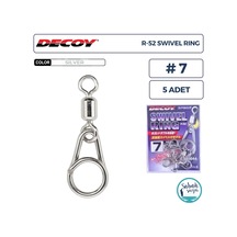 Decoy R-52 Swivel Ring Fırdöndülü Klips Silver 7 150lb 5 Adet