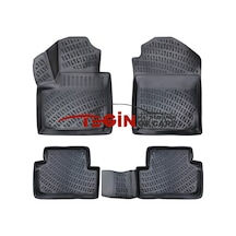 Ford Connect 2005 Geometrik Desenli 3d Havuzlu Oto Paspas Siyah