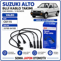Suzuki Alto Buji Kablo Takımı Eski Model 3 Silindir 33700-84100 C6115