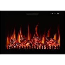 Masta 80 Derin - Isıtmasız Elektrikli Şömine Sınırsız Renkli Cam Çerçeveli