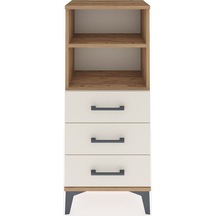 Arges Komodin 2 Raflı 3 Çekmeceli 44x30x106 Çam-aytaşı Çam