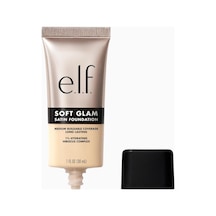 E.l.f. E.l.f Soft Glam Satin Fondöten, Orta Kapatıcılık, Nefes Alabilen Ve Uzun Süre Kalıcı Likit 12 Fair Warm