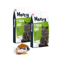 Mercy Tavuklu Yetişkin Kedi Maması 2 x 15 KG