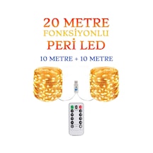 Kumandalı Animasyonlu 20 Metre Usb Peri Led Parti Kutlama Tel Led Günışığı
