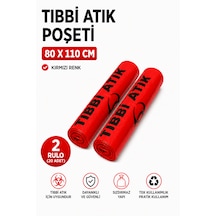 Atık Poşeti 80 110 Cm 2 Rulo 20 Adet