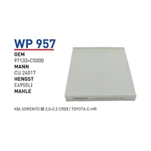 WUNDER WP957 POLEN  FİLTRESİ - KIA SORENTO III 2,0-2,2 CRDİ