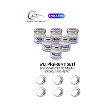 Sıvı Pigment Boya Seti Epoksi Için/ 6'lı/ Beyaz/ 6 Adet