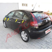 Citroen C4 Hb Krom Cam Çıtası Tk 2005-2010 8Prç Paslanmaz Çelik N11.6043