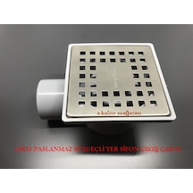 Quantum 10X10 Q 50 Yandan Çıkışlı Yer Süzgeci Yer Sifonu