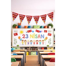 23 Nisan Süsleri 23 Nisan Hediyeleri İpe Dizili 10 Lu Oynayan Çocuklar