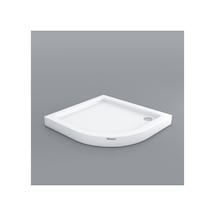 130 X 130 Oval Monoblok H:12,5 Duş Teknesi Beyaz