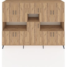 Hyperion Dolap 14 Raflı 10 Kapaklı 220x44x163 Çam-çam Atlas Çam - Atlas Çam