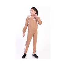 Toontoy Kids Toontoy Kız Çocuk Now Baskılı Eşofman Takım Kahverengi